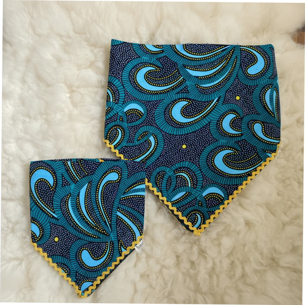 犬用バンダナ｜アフリカのキテンゲ布｜MALAIKA