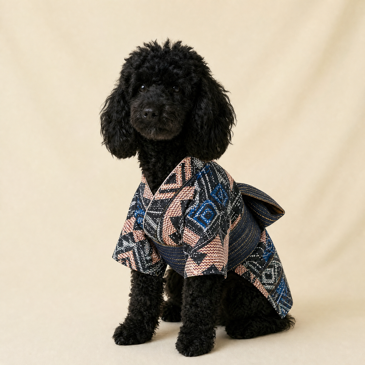 犬用浴衣（男の子）｜アフリカ布のペット浴衣｜MALAIKA